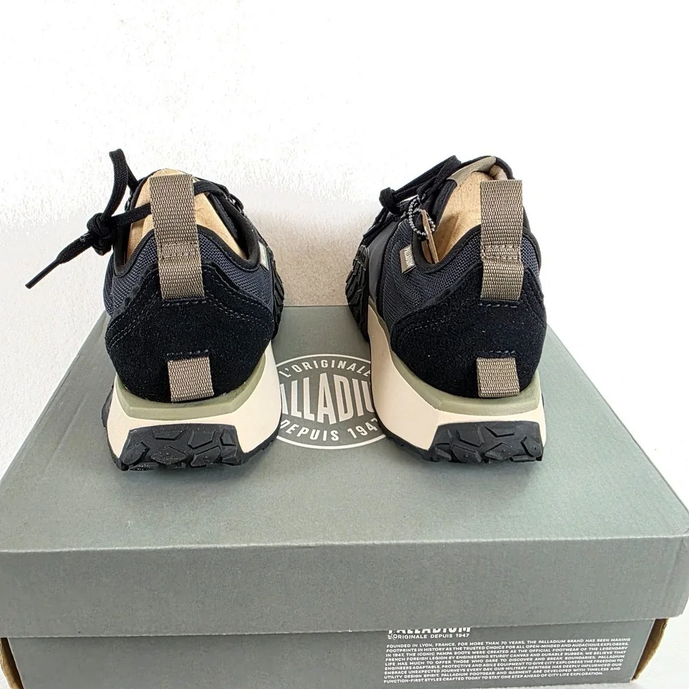 Palladium Troop Runner Sneakers Men's 8 Women's 9.5 Black Black New in Box - Picture 4 of 7